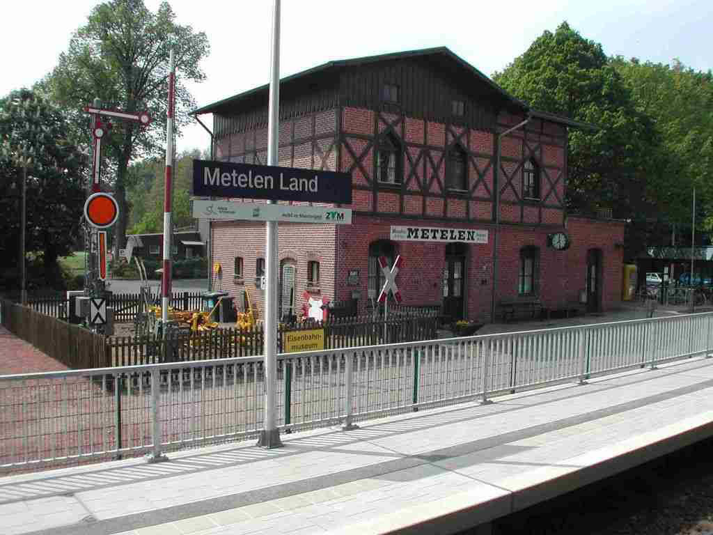 Der heutige Bahnhof Metelen Land als Eisenbahnmuseum